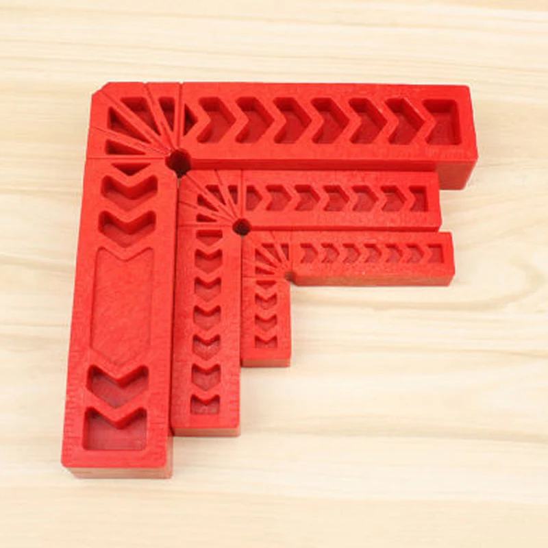 DWZ 4Pcs 90 Degree Plastic L Shape Corner Clamping Square Right Angle Clamps Ruler