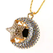 Флэшка кристалл 64 Гб 128 ГБ ювелирные изделия Луна Звезда Creativo USB флэш-накопитель 2,0 карта памяти 8 ГБ 16 ГБ 32 ГБ Флешка 512 флэш в виде ключа подарок