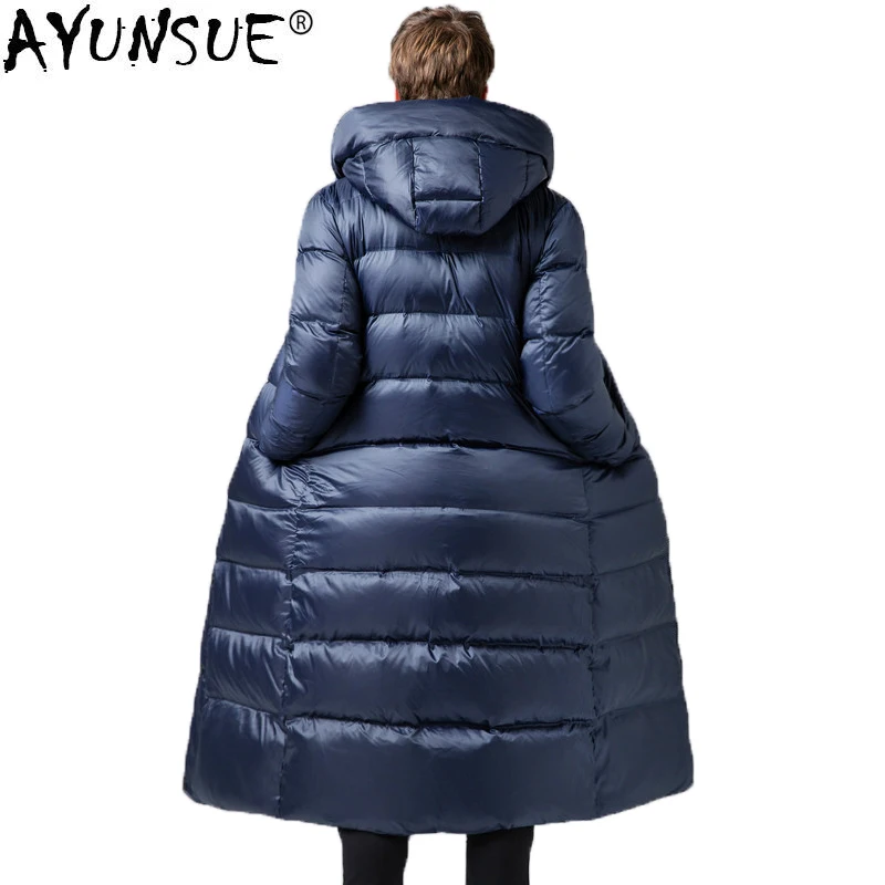 

AYUNSUE Winter Long Goose Down Jacket Men Clothes Puffer Jacket Men's Down Coat Parka Jackets Doudoune Homme 0005 KJ1336
