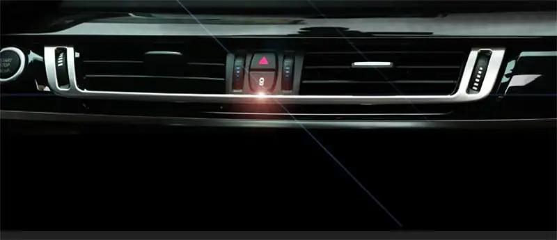 Автомобильный Стайлинг авто AC выход отделка воздуха на выходе рамка украшения наклейка крышка для BMW X5 E70 E71 X6 F15 F16 аксессуары для интерьера