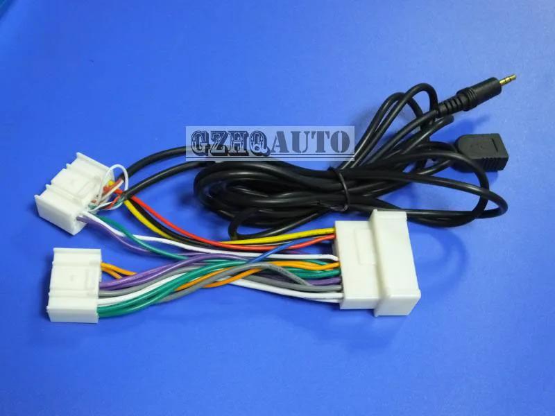 For Hyundai IX35 Elantra Sportage Rio CD player 24 pin AUX USB cable