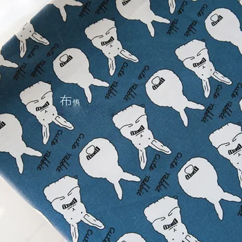 

Blue bow tie bunny cloth table cloth