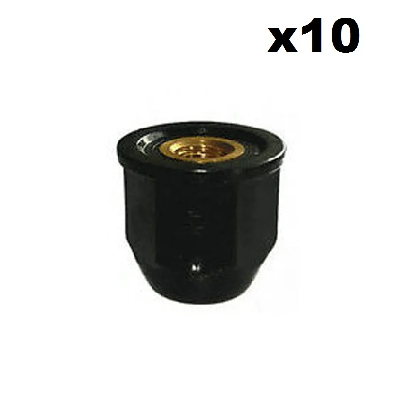 

10x For Honda 75307-SN7-000 Moulding Nut With Brass Insert M4-0.7 12mm Flange OD / Nylon Retainer Clip
