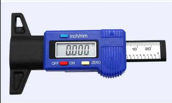 Пластиковый электронный цифровой измеритель глубины протектора/метр 0-25 мм штангенциркуль
