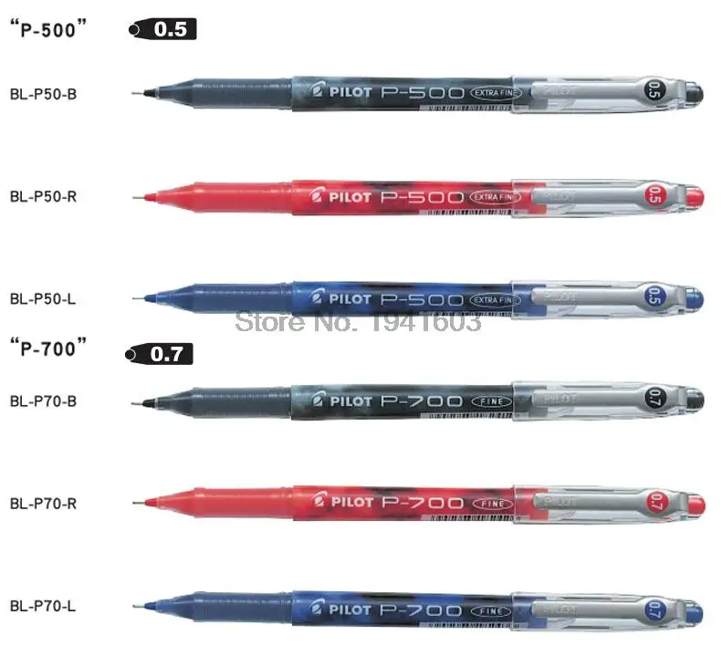 

12 pcs Pilot Pens Set Pilot Precise P-500 Gel Ink Rolling Ball Pens 0.5 mm Roller Extra Fine Point Black Color Ink