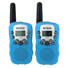 2pcs Mini Walkie Talkie Kids Radio Retevis RT388+2Pcs 1Pin Headset 0.5W 8/22CH PMR FRS/GMRS Portable Ham Radio Set Communicator