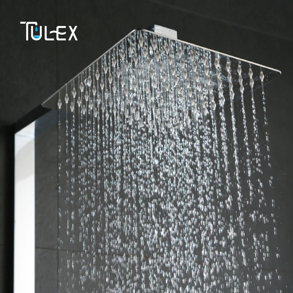 TULEX дождевая квадратная душевая головка накладные дождевые осадки " SUS 304 дождевая душевая головка для Аксессуары для душевой и ванной для ванной комнаты