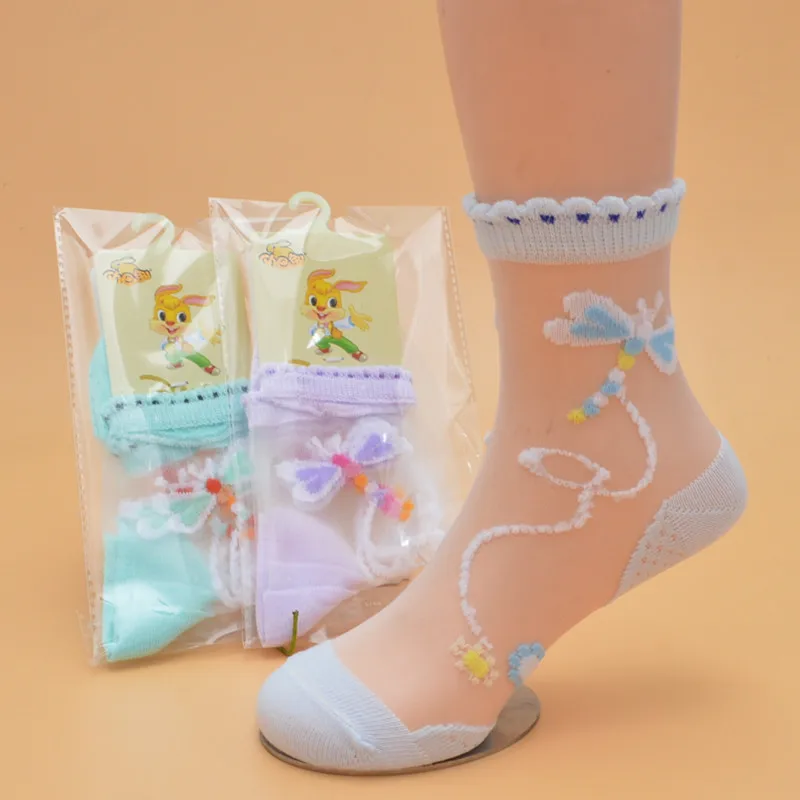 4 пар/лот; носки для девочек; новые летние сетчатые стильные носки с драконом для малышей; модные эластичные кружевные носки с цветами; поступление; детские носки