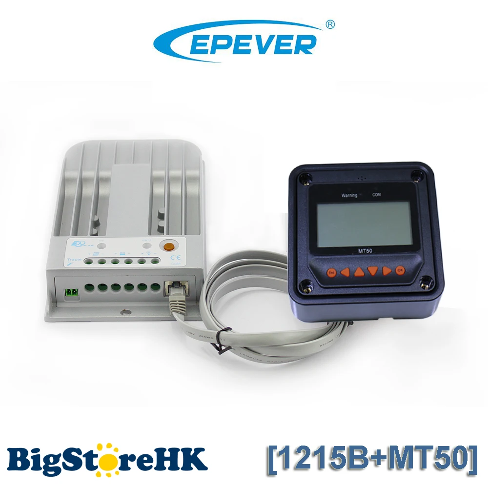 

10A MPPT EPsolar Solar Charge Controller with Intelligent Lighting and Timer Control TRACER1215BN Remote Meter MT-50 MT50 MT 50