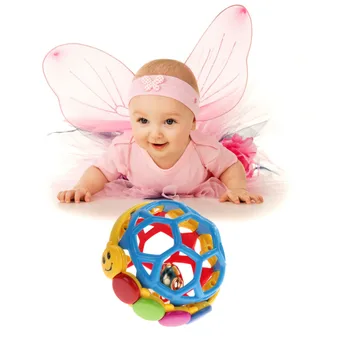 

Candice guo plastic toy baby colorful caterpillar ding-dong bell bendy ball Rattles & Mobiles funny birthday christmas gift 1pc