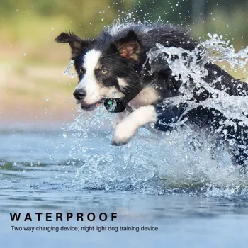 

Waterproof Dog Collar Electric Shock Training Collar For Dogs Ip7 Diving Remote Control Dog Device Charging Lcd Display