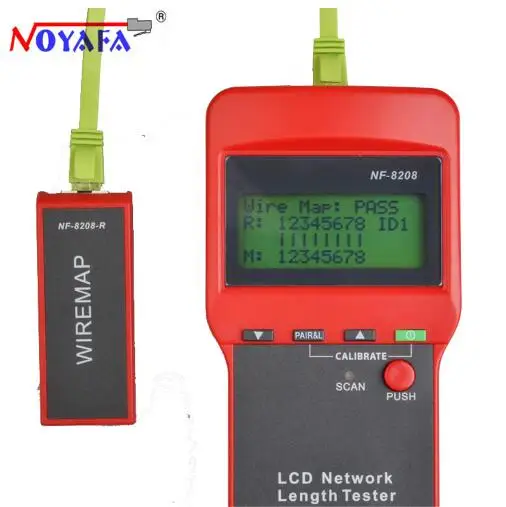 NOYAFA NF-8208 ЖК-дисплей сетевой LAN Кабельный тестер провода трекер Tracer Сканер длины RJ45