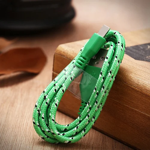 Braided Nylon 8pin USB Charger Data Sync Cable Cord For iPhone 7 6s 6