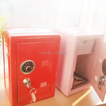 

Mini Money boxes steel safe box Room password secret box escape game props