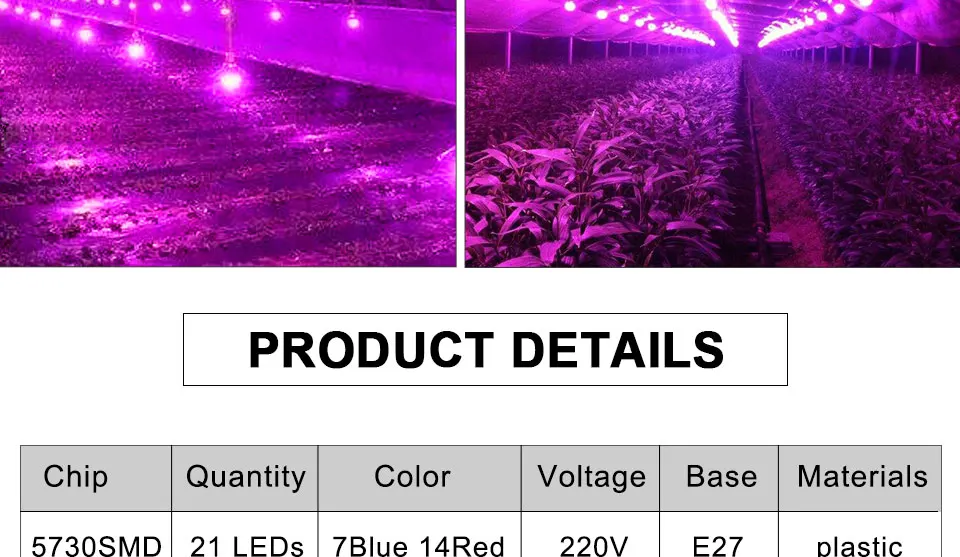 4pcs E27 LED Grow Light Full Spectrum Led Plant Lamp 220V Red Blue Phyto Lamp For Plants Indoor Greenhouse Hydroponics Grow Box (10)