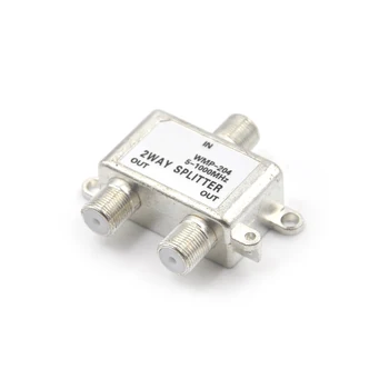 

2-Way HD Digital Coax Cable Splitter Bi-Directional MoCA 5-1000 MHz Connector Satellite TV Receiver Designed for SATV/CATV