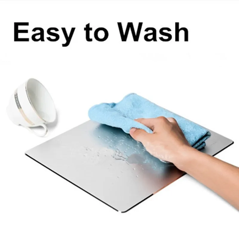 Aluminum Mousepad Double Side Gaming Mouse Pad Non-Slip Thin Computer Accessories for Macbook PC Laptop