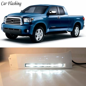 

1Pair Car 12V LED Daytime Running Lights DRL fog lamp For Toyota Tundra 2007 2008 2009 2010 2011 2012 2013 and Sequoia 2008-ON