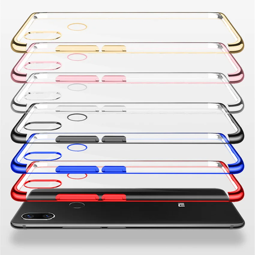 Ultra Thin Soft Transparent TPU Case For Xiaomi mi max 3 clear plating bumper cover for Xiaomi mi max 3 max Phone Case Capa (9)