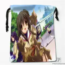 На заказ Печать Clannad-аниме(1 сумки для покупок на шнурках дорожный мешочек для хранения плавание пеший Туризм игрушка сумка унисекс мульти Size18-12-31-81