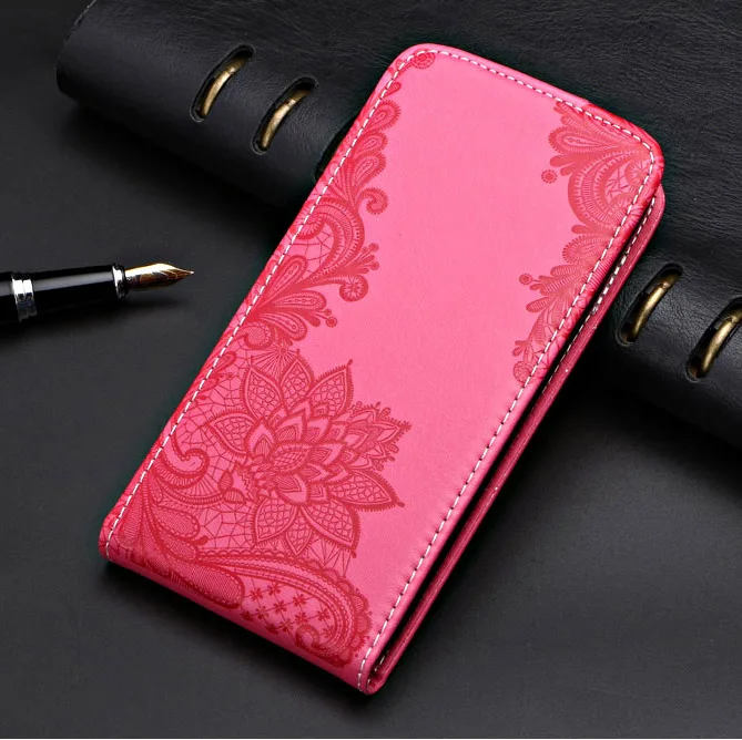 Business Vintage Flip Case For Haier Power P11 Case Special Cover PU and Down Plain Cute phone bag - Цвет: lace rose