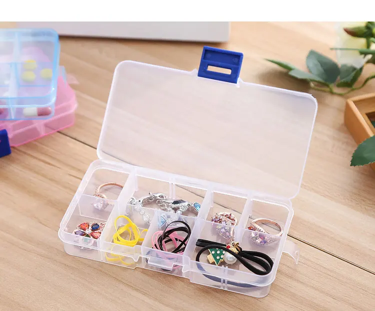 vanzlife medicine box jewelry htransparent storage box home portable mini sorting plastic partition box diamond painting