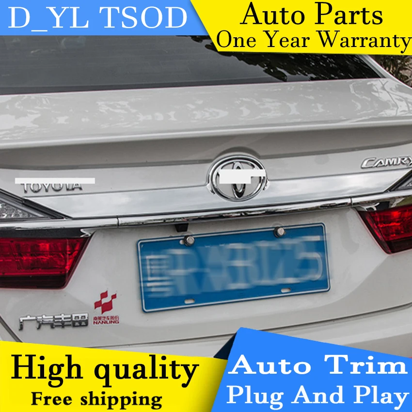 Для Camry отделкой D_YL для Toyota задний багажник хромированной Тюнинг автомобилей 2015