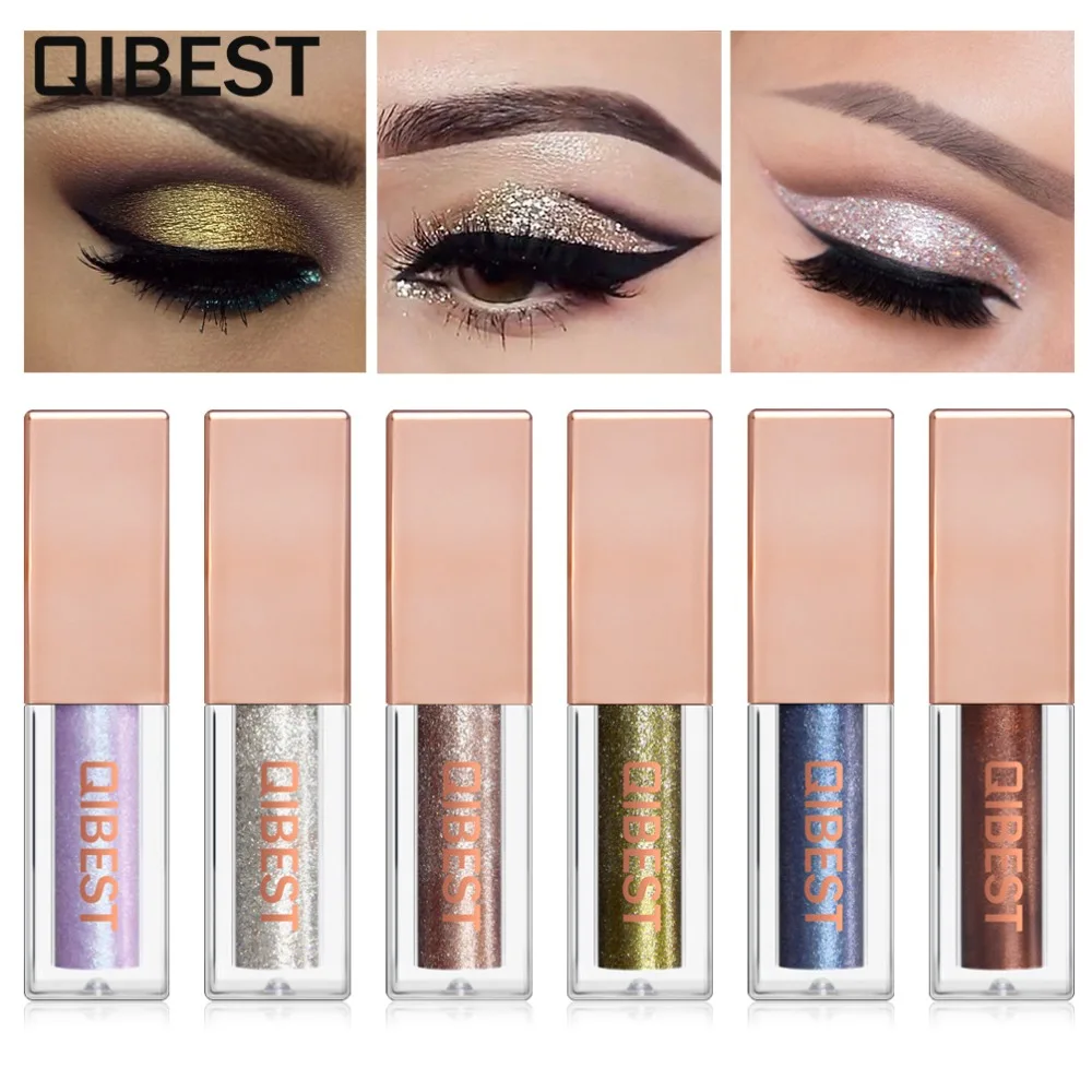 Buy Qibest makeup glitter liquid eyeshadow waterproof