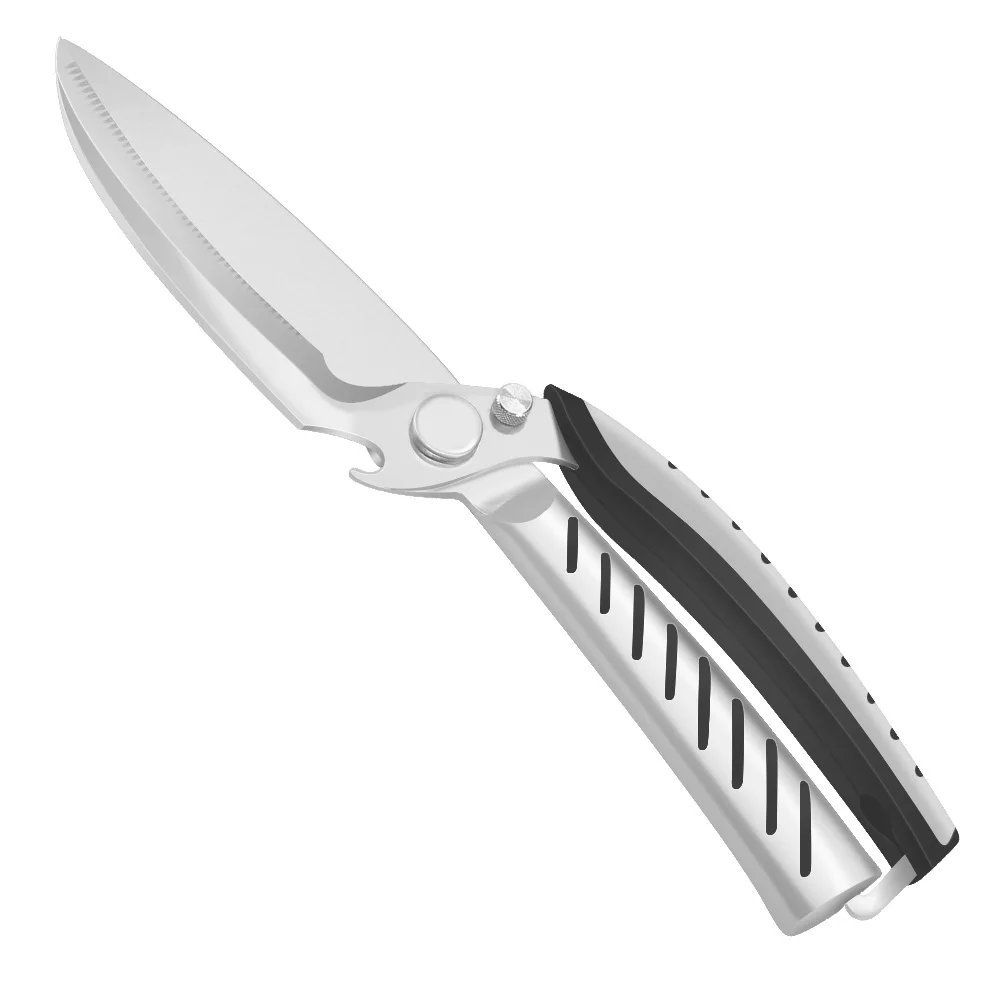 

2018 New Free Shipping For Fish Chicken Household Stainless Steel Fixed Multifunction Kitchen Scissors Kitchen Knife EDC Tools