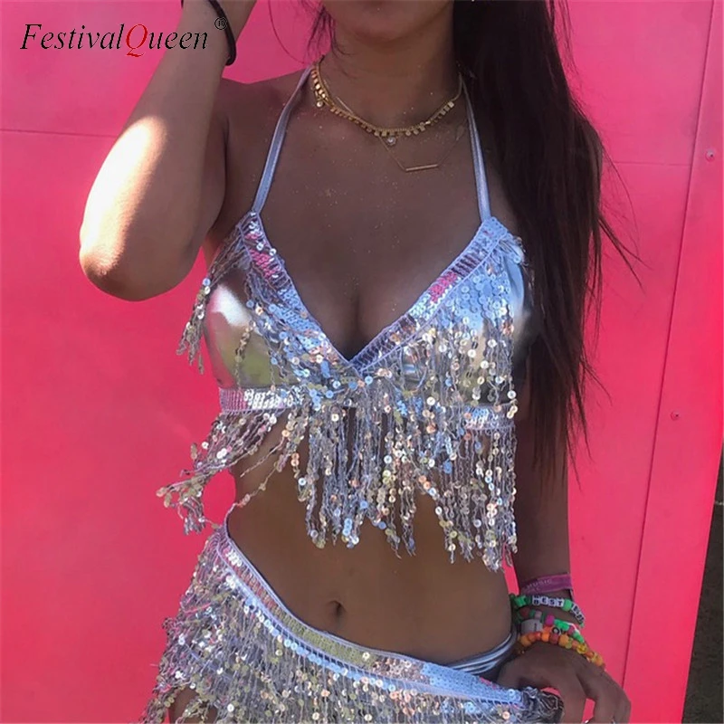 Женский костюм для латинского танца живота Festival Queen короткий топ с треугольным