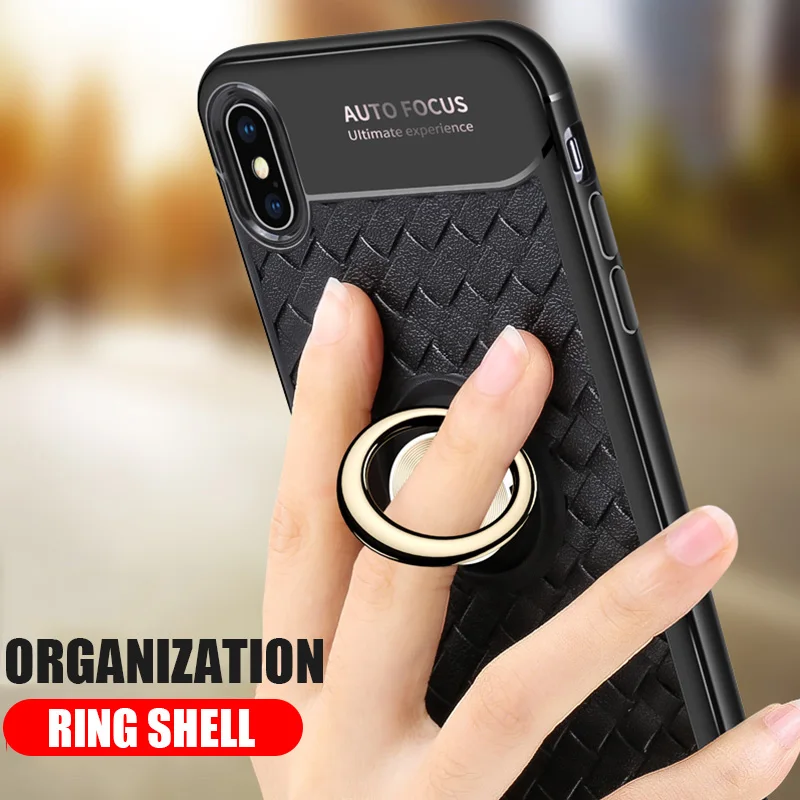 

ZNP Fashion Silicone Magnetic Ring Stand Case For iphone 6 6s 7 8 Plus X Holder Cover Case For iphone X XR XS Max XS Phone Cases