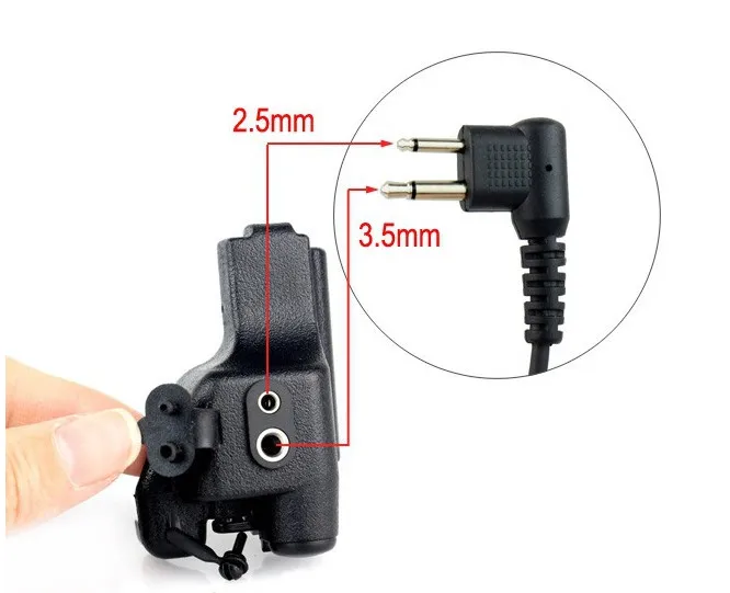 OPPXUN-Hot-Audio-Adapter-for-Motorola-Handheld-Radio-HT1000-MTS2000-XTS5000-GP900-to-2-Pin-Jack