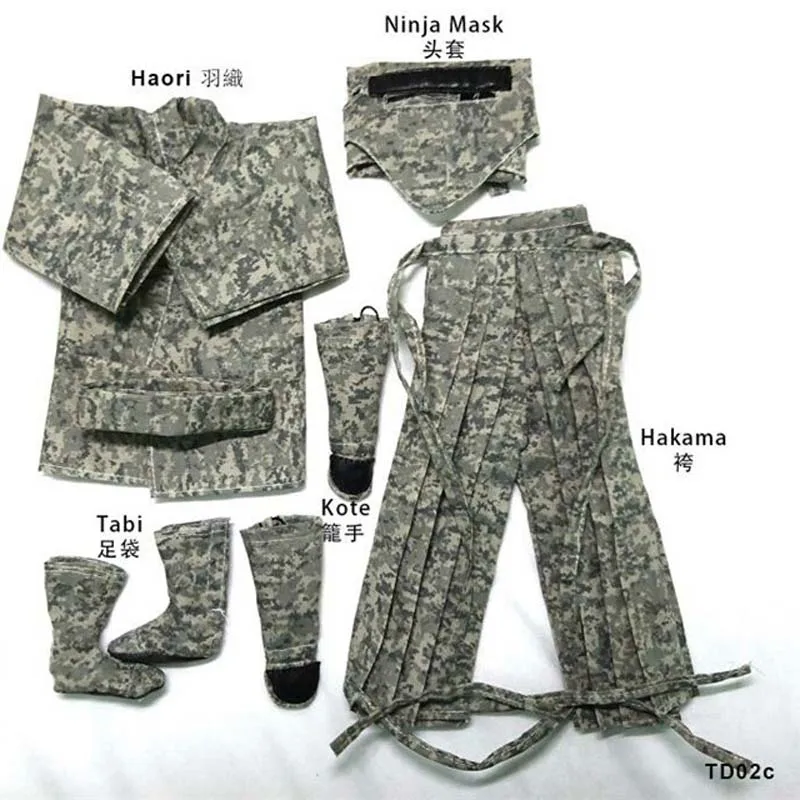 Mnotht 1:6 масштаб костюм ниндзя японское Самурайское Кимоно Одежда Haori Kote Tabi Hakama