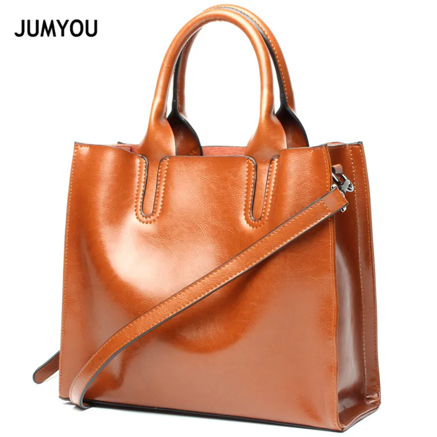 

Totes Bags For Women Split Leather Handbags Large Soft Brown New Fashion Simple Sac A Main Tote Bags For Ladies Cross body Bags