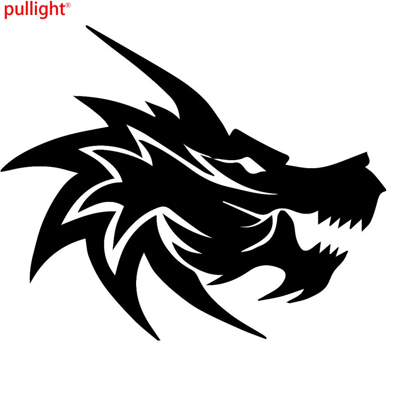 Funny Dragon Head Decal Car styling Vinyl Car Window Stickersin Car