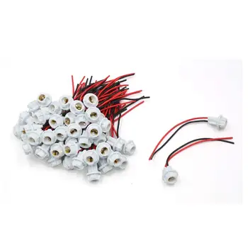 

uxcell 50pcs T10 LED Light Bulb Socket Holder Wiring Harness Connector for Car Auto