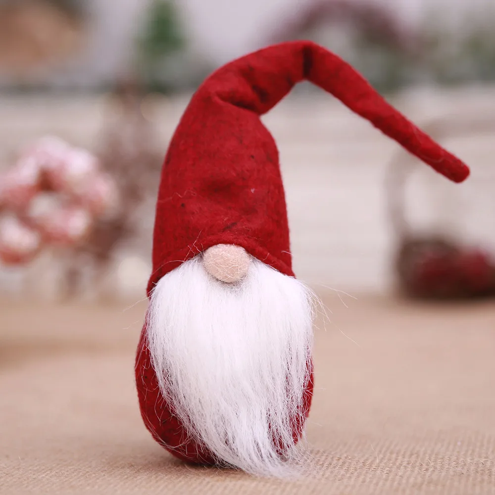 

Handmade Santa Cloth Doll Birthday Present For Home Christmas Holiday Decoration
