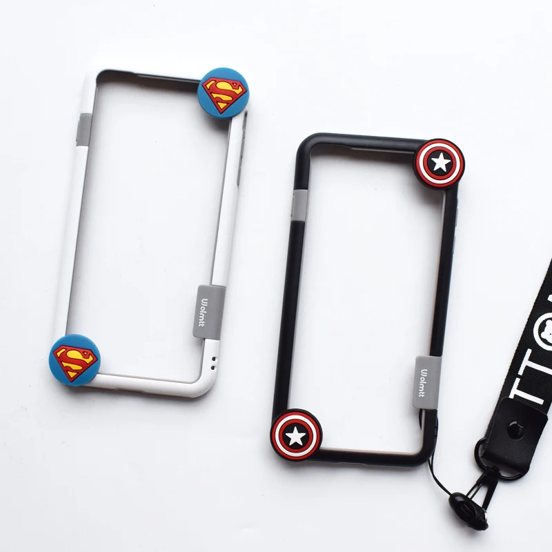 

For iPhone 8 8Plus Super man Captain Soft bumper for iPhone 7 7plus 6S 6SPlus x xs xr max super back bumper
