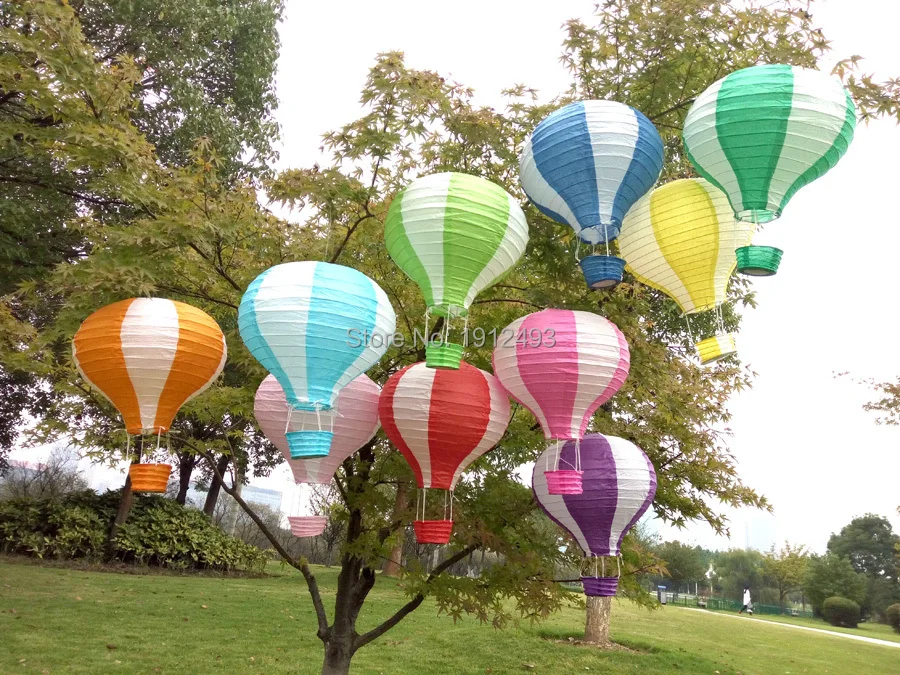 Multicolor Hot Air Balloon Paper Lantern Wishing Lanterns (12).jpg