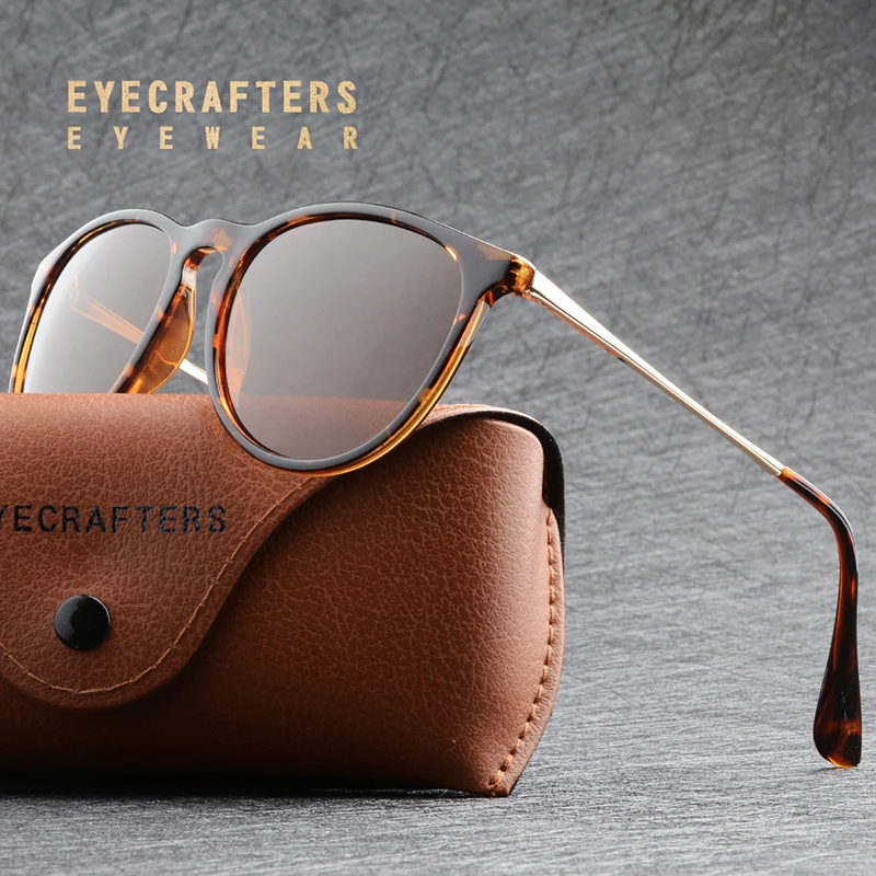 Новые брендовые дизайнерские градиентные поляризованные солнцезащитные очки, Женские Ретро Винтажные Солнцезащитные очки кошачий глаз, модные зеркальные солнечные очки Erika 4171