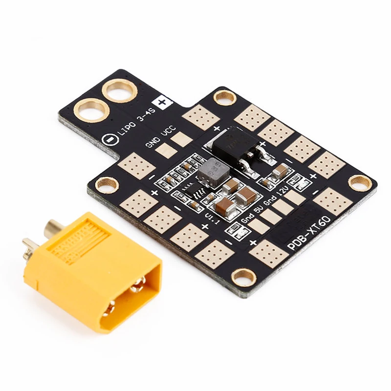 Бесплатная доставка/matek Systems PDB XT60 W/BEC 5 V 12 2 oz Медь для р/у вертолет Квадрокоптер
