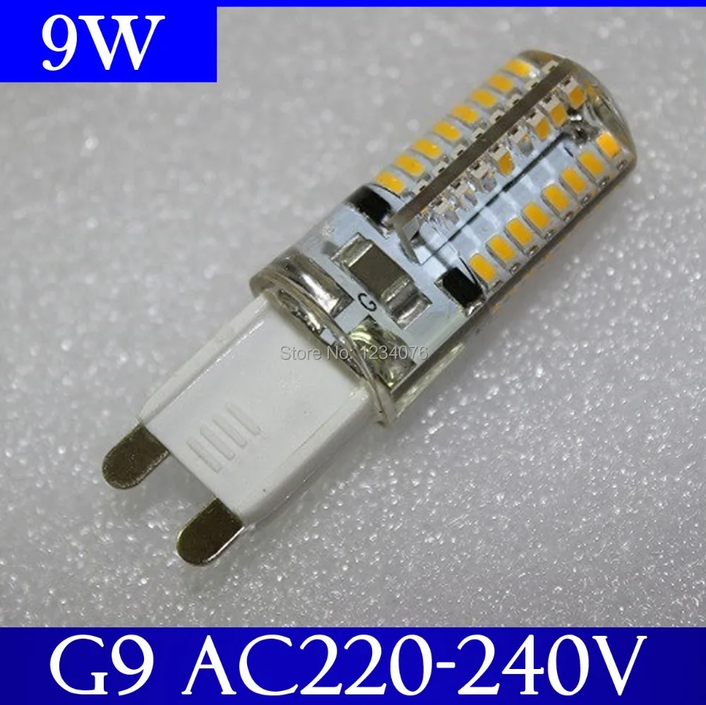 

10PCS G9 LED Lamp droplight SMD3014 6w 7W 9W 220V Replace 30W halogen lamp 360 Beam Angle LED Bulb lamp warranty Free Shipping