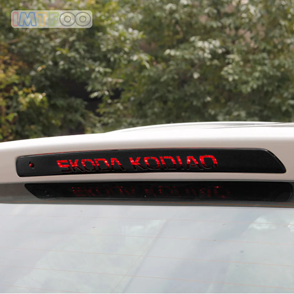 

IMTFOO REAR BRAKE LIGHTS STOP LAMP COVER TAILLIGHT MOLDING FOR 2016 2017 2018 SKODA KODIAQ ACCESSORIES CAR-STYLING