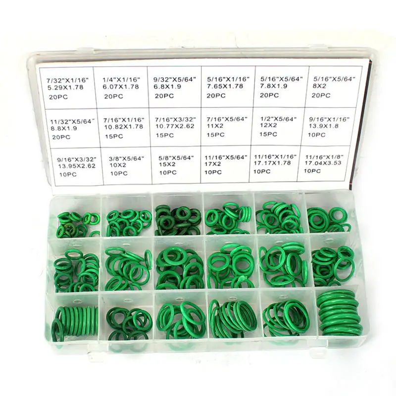 KINGGUARD Rubber 270 Pcs 18 Sizes Conditioning HNBR O Rings Car Auto Vehicle Repair Tools Air