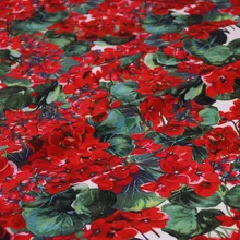 145 см ширина Портофино принт маленький стрейч полиэстер ткань для женщин летнее платье юбка швейная DIY-BF059