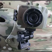 Airsoft охоты Камера тактический мини видео фото Регистраторы W/ЖК-дисплей для шлем Мультикам EM8847B MC