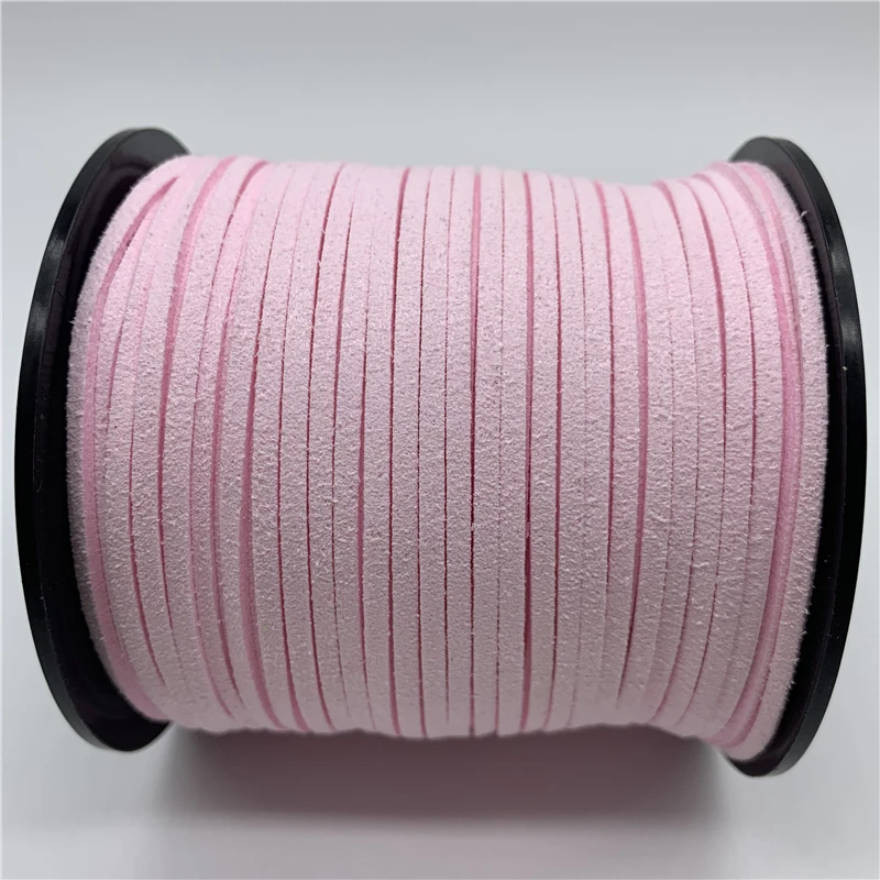 5 ярдов 3 мм двусторонний замшевый плетеный шнур Корейский Бархатный кожаный браслет ручной работы для изготовления ювелирных изделий
