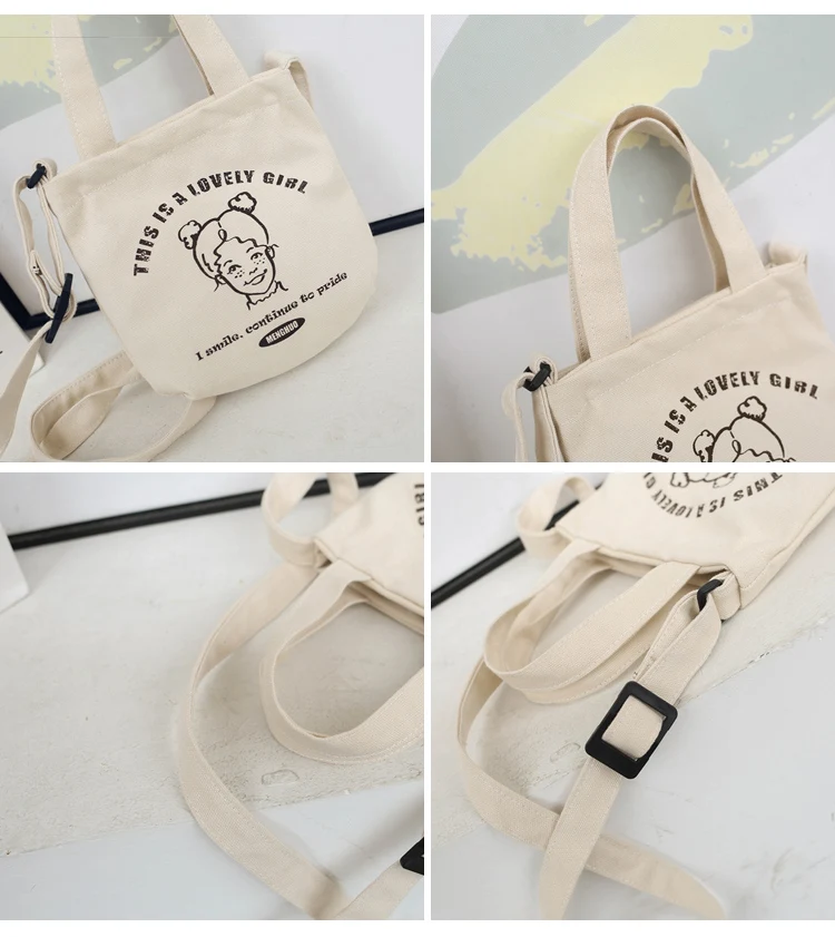 Menghuo 2018 New Canvas Casual Korean Shoulder Tote Bag Mini Single Messenger Crossbody Bags Women Bucket Female Bag Cute girls00_33