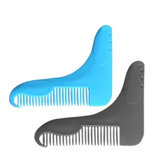 New Style Gentleman Beard Trim Template Sex Man Modelling Tools Beard Comb 2 Style Beard Bro Shaping Styling H0170