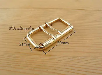 

belt buckle hardware roller pin buckle 2 inch 50 mm golden 6 pcs U135